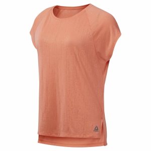 Reebok Burnout T Shirt Damen - Rosa - DE 912-TNY